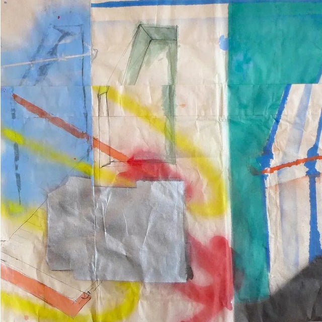 Abstract Peter Soriano "Oberkampf 2", Mixed Media For Sale - Image 3 of 4