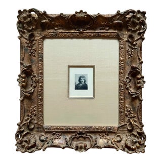 Custom Framed Rembrandt Etching Re-Strike Print For Sale