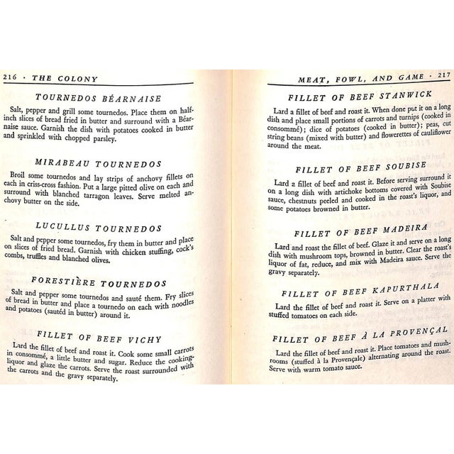"The Colony: Portrait of a Restaurant- and Its Famous Recipes" 1945 Brody, Iles (Signed) For Sale In New York - Image 6 of 6