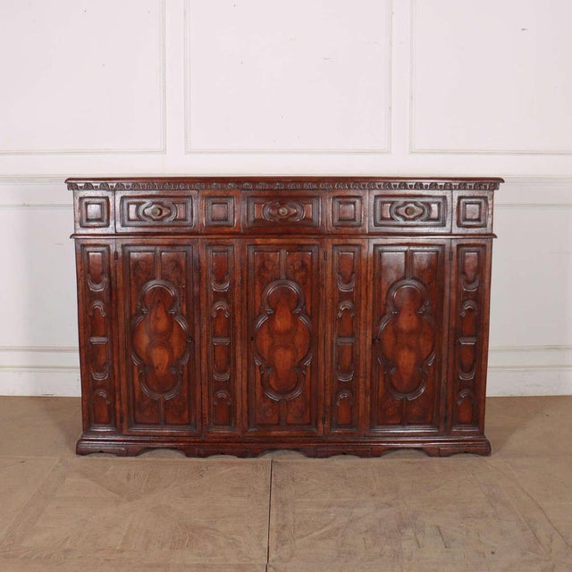Italian Walnut Sideboard, 1920s For Sale - Image 17 of 17