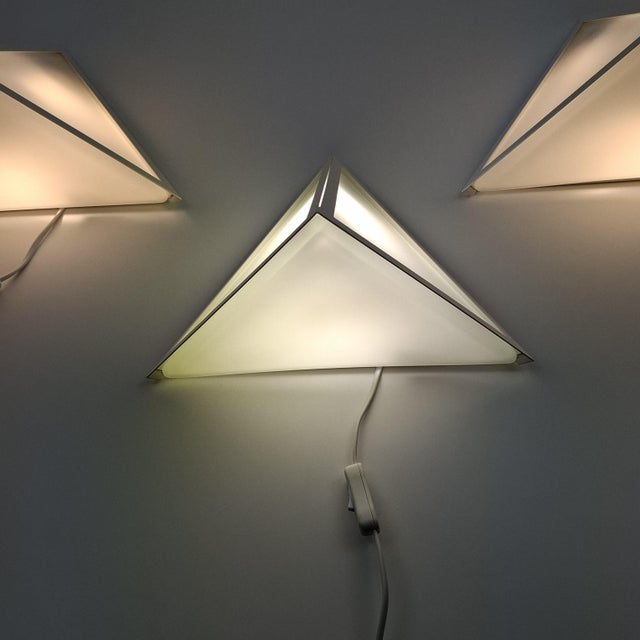 Model 3884 Wall Lights from Glashütte Limburg, Germany, 1980s, Set of 3 For Sale - Image 12 of 16