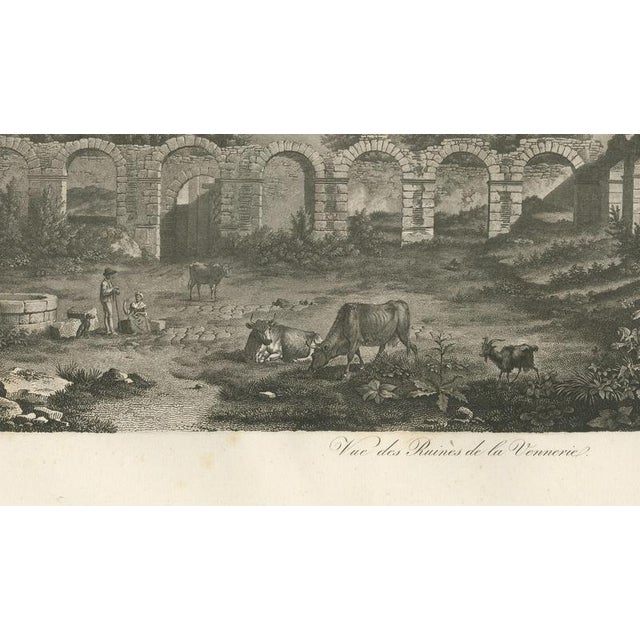 Early 19th Century Louis-Pierre Baltard, View of the Ruins of the Hunt Architectural Ruins, 1803, Copperplate Engraving For Sale - Image 5 of 9
