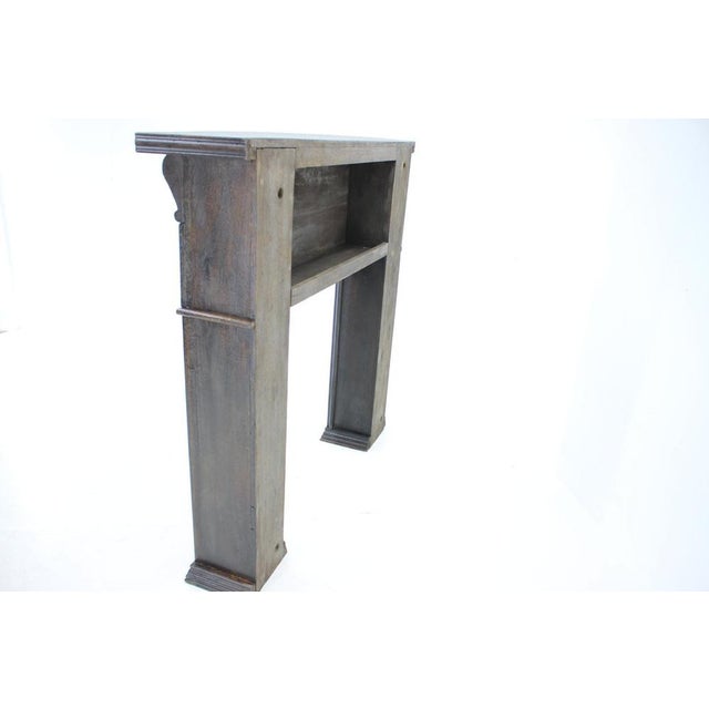 Black Oak Fireplace Mantel, 1950s For Sale - Image 8 of 18