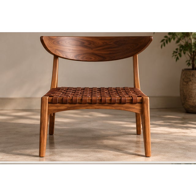 Mid-Century Modern Pair of Klismos Lounge Chair For Sale - Image 3 of 5