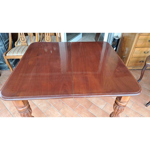 Victorian English Crank Table in Mahogany For Sale - Image 4 of 10