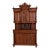 Antique French Renaissance Monumental Ornate Carved Oak Sideboard or Bar Cabinet, Circa 1890s For Sale