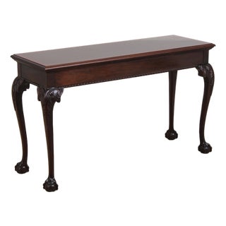 Stickley Mahogany Inlaid Console Table For Sale