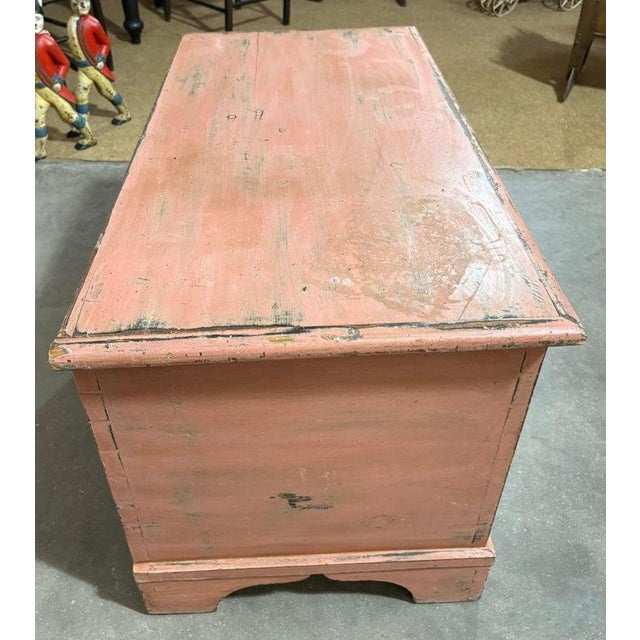19th Century 19th Century Original Painted Blanket Chest For Sale - Image 5 of 11