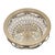 Elegant 1950s footed dish by Decorative Crafts, featuring a removable hand-cut lead crystal bowl with a geometric...