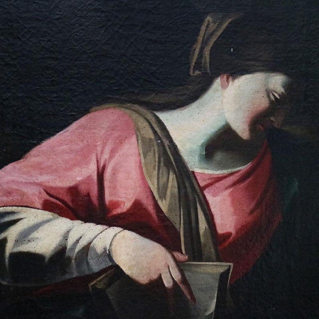 Circle of Bartolomeo Schedoni, Sacred Family with St. John, 1600s, Oil on Canvas, Framed For Sale - Image 7 of 15