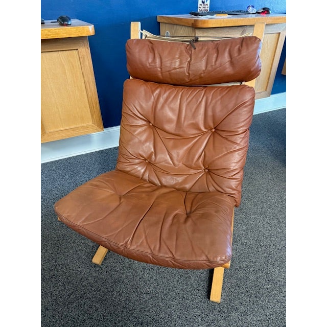 Mid-Century Modern 1960s Ingmar Relling Siesta Chair and Ottoman for Westnofa For Sale - Image 3 of 17