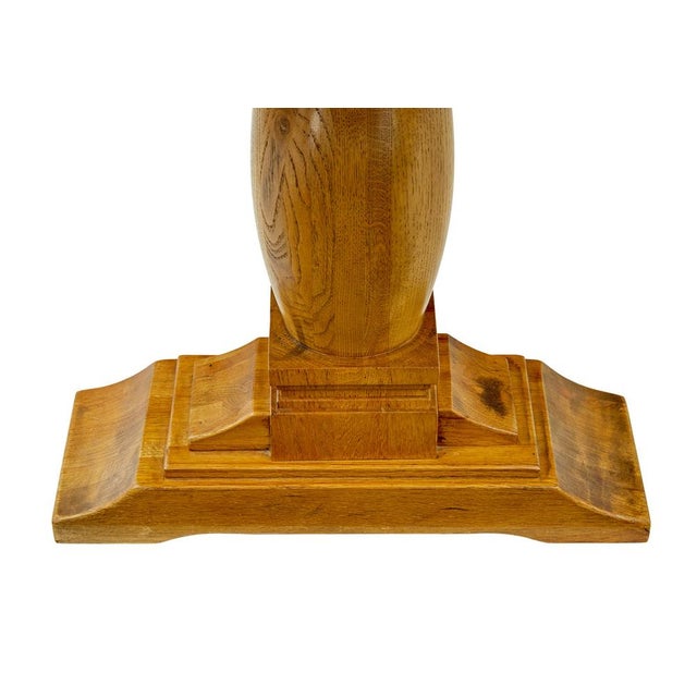 Wood English Oak Extending Dining Table For Sale - Image 7 of 9