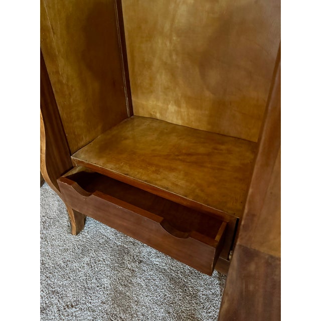 Antique Italian Venetian Burl Walnut Triple Armoire For Sale - Image 11 of 12