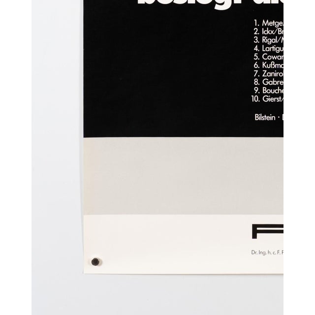 Vintage Porsche Poster, 1986 For Sale - Image 6 of 9