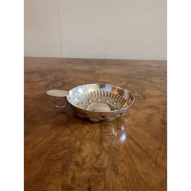 Antique Victorian French Silver Wine Taster, 1880 For Sale - Image 3 of 7