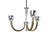 Vintage Italian Brass and Chrome Plated Metal Pendant Lamp, 1940s For Sale - Image 10 of 10