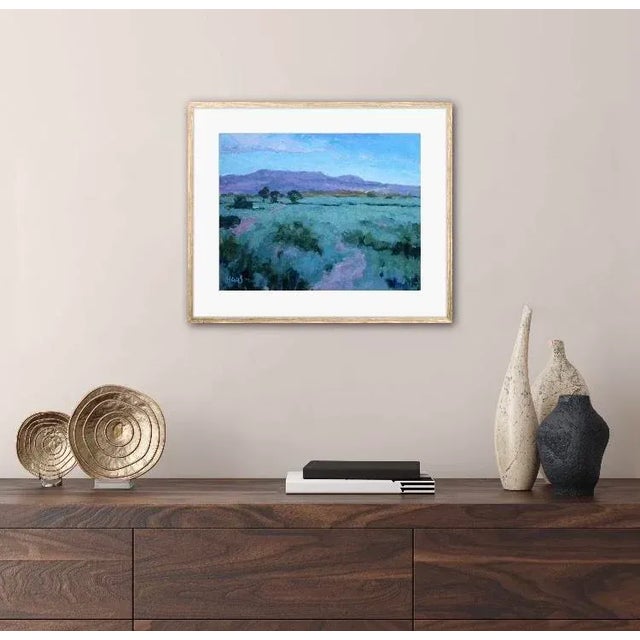 Modern Impressionist Southwestern Desertscape Oil Painting by L Haas For Sale - Image 4 of 7