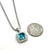 1990s David Yurman Blue Topaz Diamond Necklace 18" Sterling Silver Estate For Sale In New York - Image 6 of 8