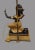 Thai bronze with double black and gold patina mounted as a lamp on a blackened wooden base. Very beautiful pagoda...