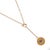 Gold Sapphire Guardian Evil Eye Lariat Gold Necklace For Sale - Image 8 of 10