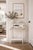 Off-white Coastal Story Console Table | Crab and Fish Design Small Entryway Table - Solid Wood For Sale - Image 8 of 8
