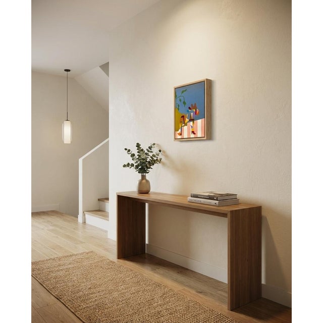 One of a Kind Small Artwork by Artist Natalie Gonzalez "Mis Tacones Rojos" For Sale - Image 4 of 5