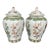 Mid 20thC Chinese Famille Verte Porcelain Vases - Pair For Sale