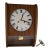 Vintage Teak Mechanical Pendulum Wall Clock Mid‑Century Modern Ejs Dial For Sale