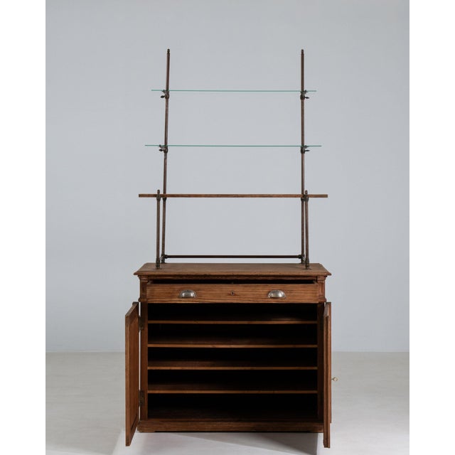 French 19th Century France Brown Wood Storage Cabinets & Cupboards For Sale - Image 3 of 11