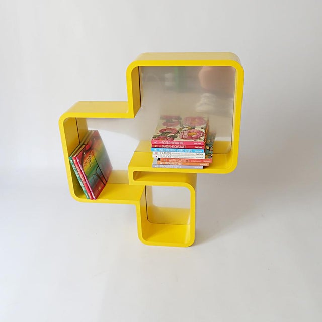 Vintage Lacquered Wood Wall Shelf, 2000s For Sale - Image 4 of 12
