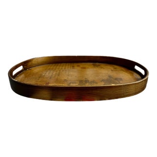 Chinoiserie Motif Painted Tray For Sale