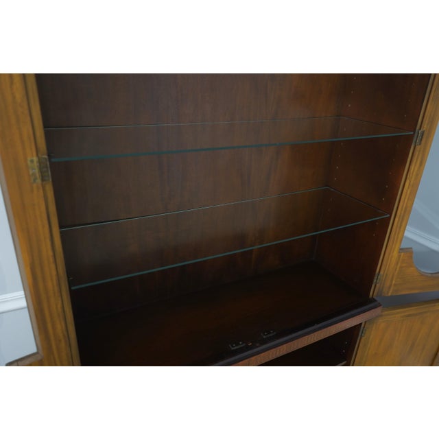 Baker Furniture Company Baker Satinwood Neoclassical China Cabinet For Sale - Image 4 of 18