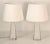 White Doublecoated Glass Table Lamps by Carl Fagerlund for Orrefors, 1950s, Set of 2 For Sale - Image 6 of 11