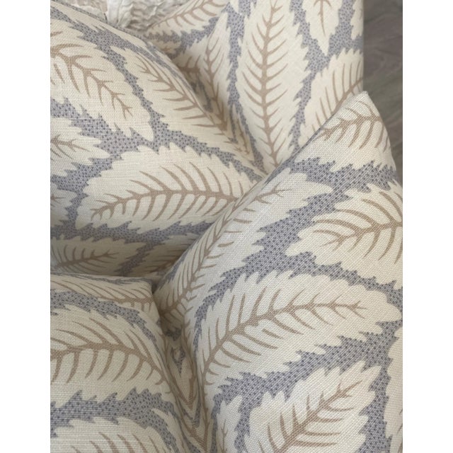 Not Yet Made - Made To Order Contemporary Tan & Grey 22" Botanical Linen Pillows - a Pair For Sale - Image 5 of 6