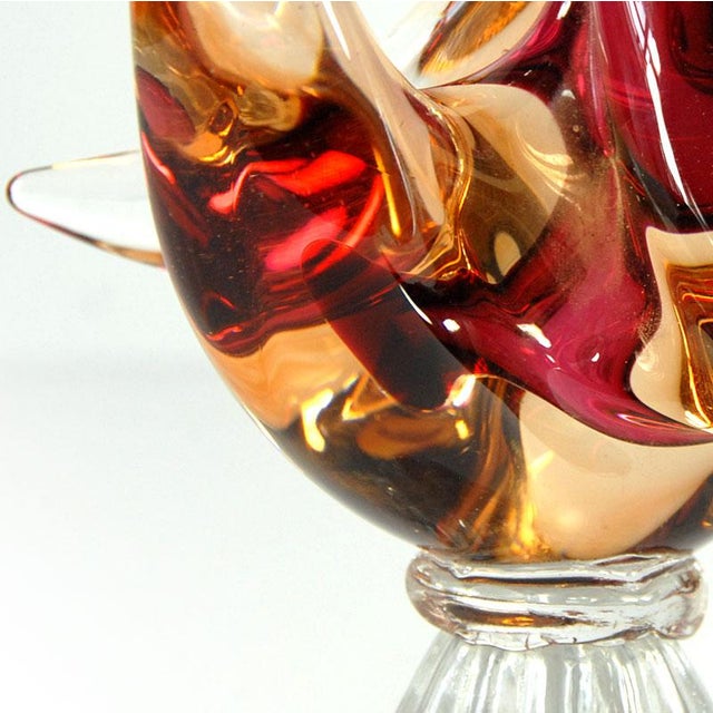 Glass Italian Sommerso Murano Glass Duck, 1970s For Sale - Image 7 of 11
