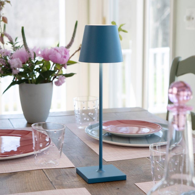 2020s Zafferano Poldina Pro Rechargeable Lamp in Avio Blue For Sale - Image 5 of 6