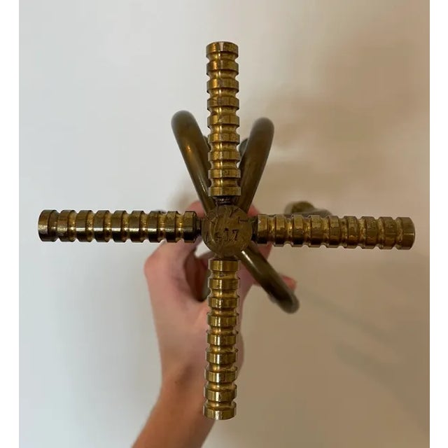 1910s Brass Candelabra For Sale In Chicago - Image 6 of 9