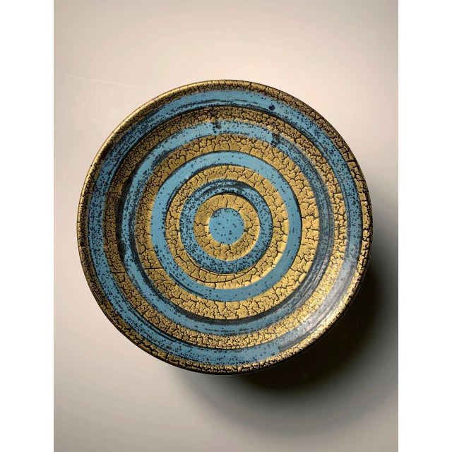 Mid-Century Modern Vintage Petite Ceramic Compote Bowl by Aldo Londi for Bitossi For Sale - Image 3 of 6