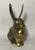 Mid 20th Century Vintage Solid Brass Bunny Rabbit Figurine For Sale - Image 5 of 12
