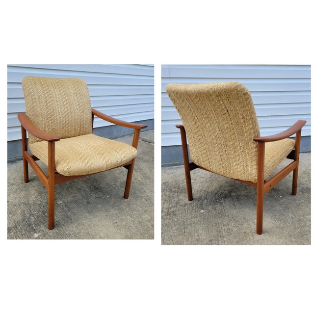1960s Mid Century Teak Chairs by Alf Svensson -Pair For Sale - Image 6 of 12