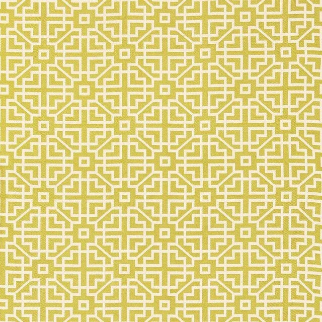 Abstract Sample - Schumacher Union Square Fabric in Citron For Sale - Image 3 of 3