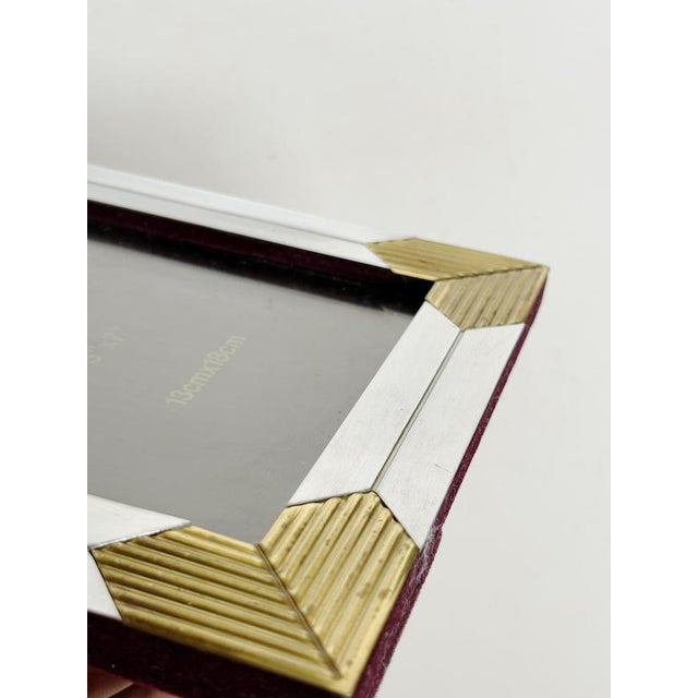 Vintage Metal Photo Frame, France, 1970s For Sale - Image 9 of 14