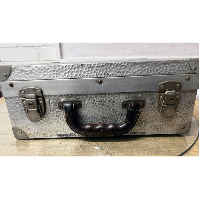 1950s 1950s German Hammered Metal Photographers Camera Case For Sale - Image 5 of 9