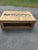 Brown Handcrafted Rustic Wood Outdoor Coffee Table With Built-in Planter For Sale - Image 8 of 9