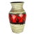 1970s German Fat Lava Red and Green Eye Vase For Sale