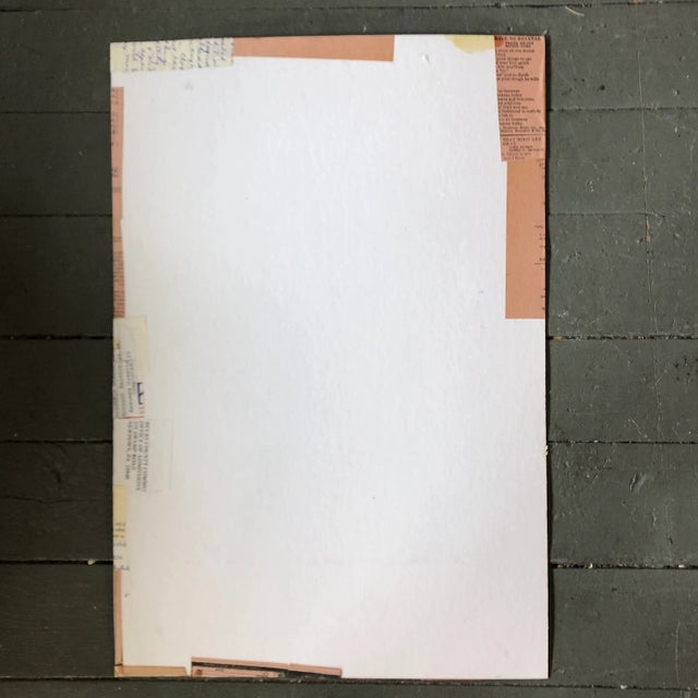 2000 - 2009 Original Contemporary Wayne Cunningham Abstract Painting/Collage Signed For Sale - Image 5 of 6