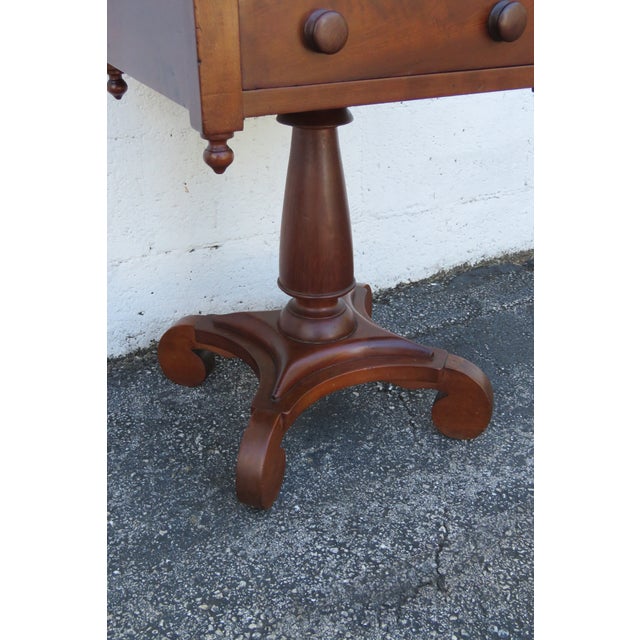 Wood Empire Late 1800s Large Nightstand Side End Bedside Table 6278 For Sale - Image 7 of 18