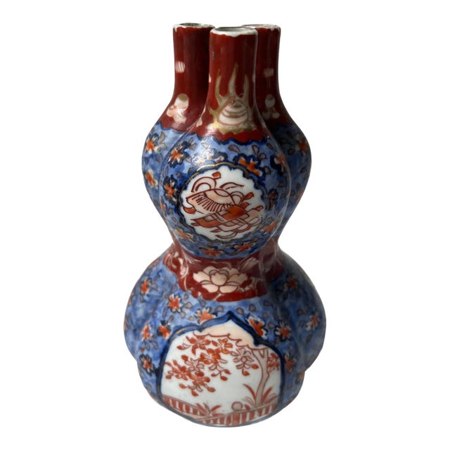 19th Century Imari Triple Gourd Vase For Sale