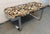 Mid 20th Century Milo Baughman Style Floral Upholstered Chrome Bench For Sale In New York - Image 6 of 9