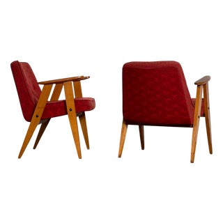 Polish Type 366 Lounge Chairs by Józef Chierowski, 1960s, Set of 2 For Sale